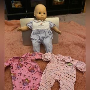 American Girl Itty Bitty Baby with Pink and Purple Outfits